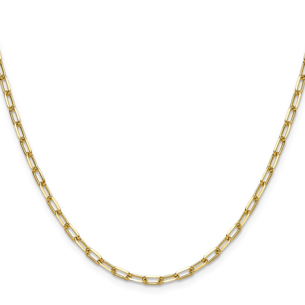 Buy Stylish 14K Solid Gold 3.0mm Beveled Paperclip Chain - Luxury Value!