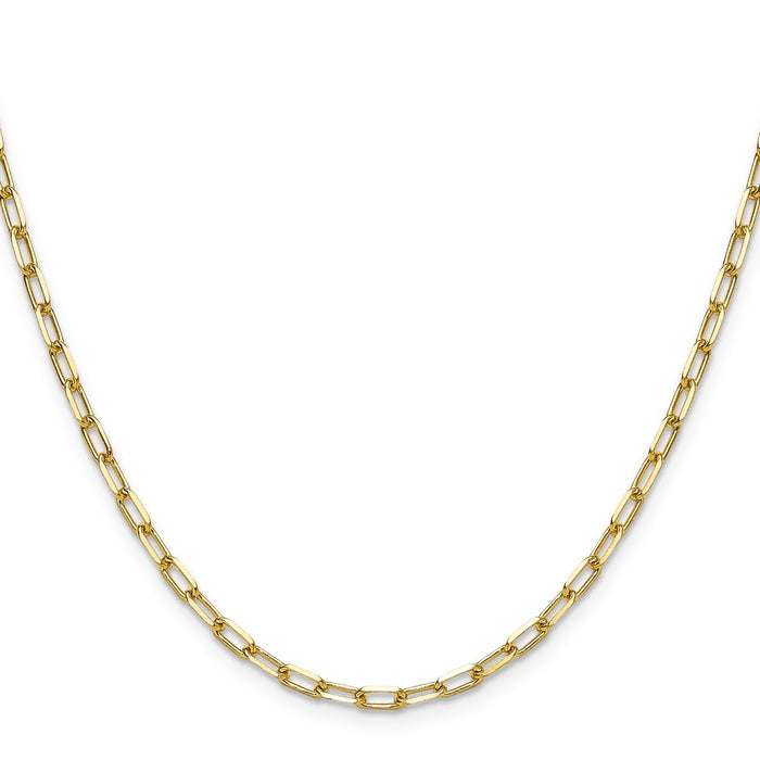 Buy Stylish 14K Solid Gold 3.0mm Beveled Paperclip Chain - Luxury Value!-2