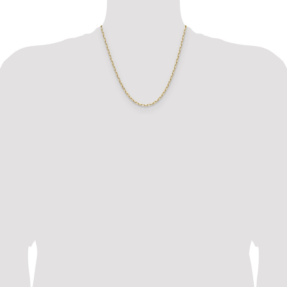 Buy 14K Solid Gold 3.0mm Beveled Paperclip Chain - Stylish and Affordable Luxury