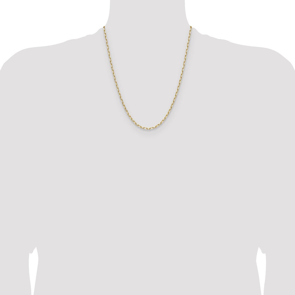 Buy Stylish 14K Solid Gold Beveled Paperclip Chain - 3.0mm, Affordable Luxury