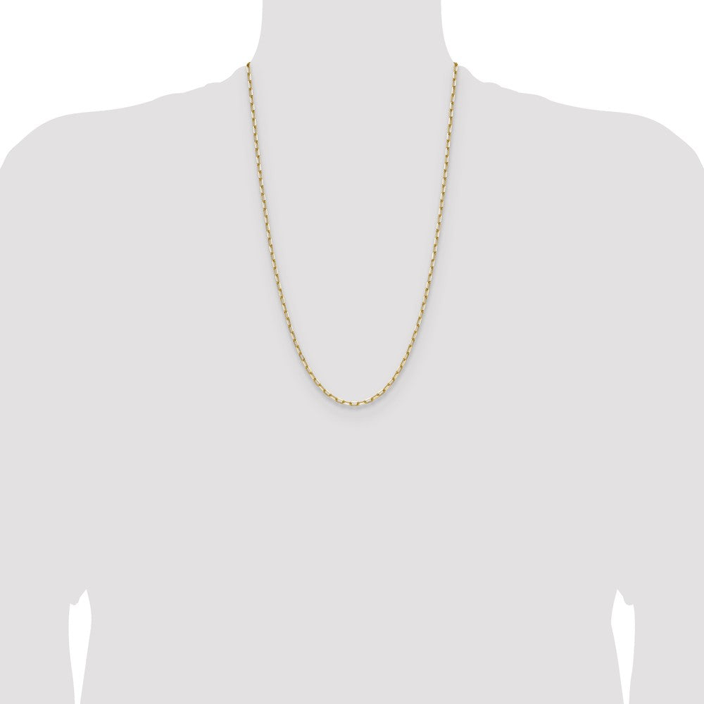 Buy 14K Solid Gold 3.0mm Beveled Paperclip Chain - Stylish & Affordable Luxury