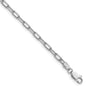 Buy Stylish 14K White Gold 3.0mm Solid Beveled Paperclip Link Chain-1