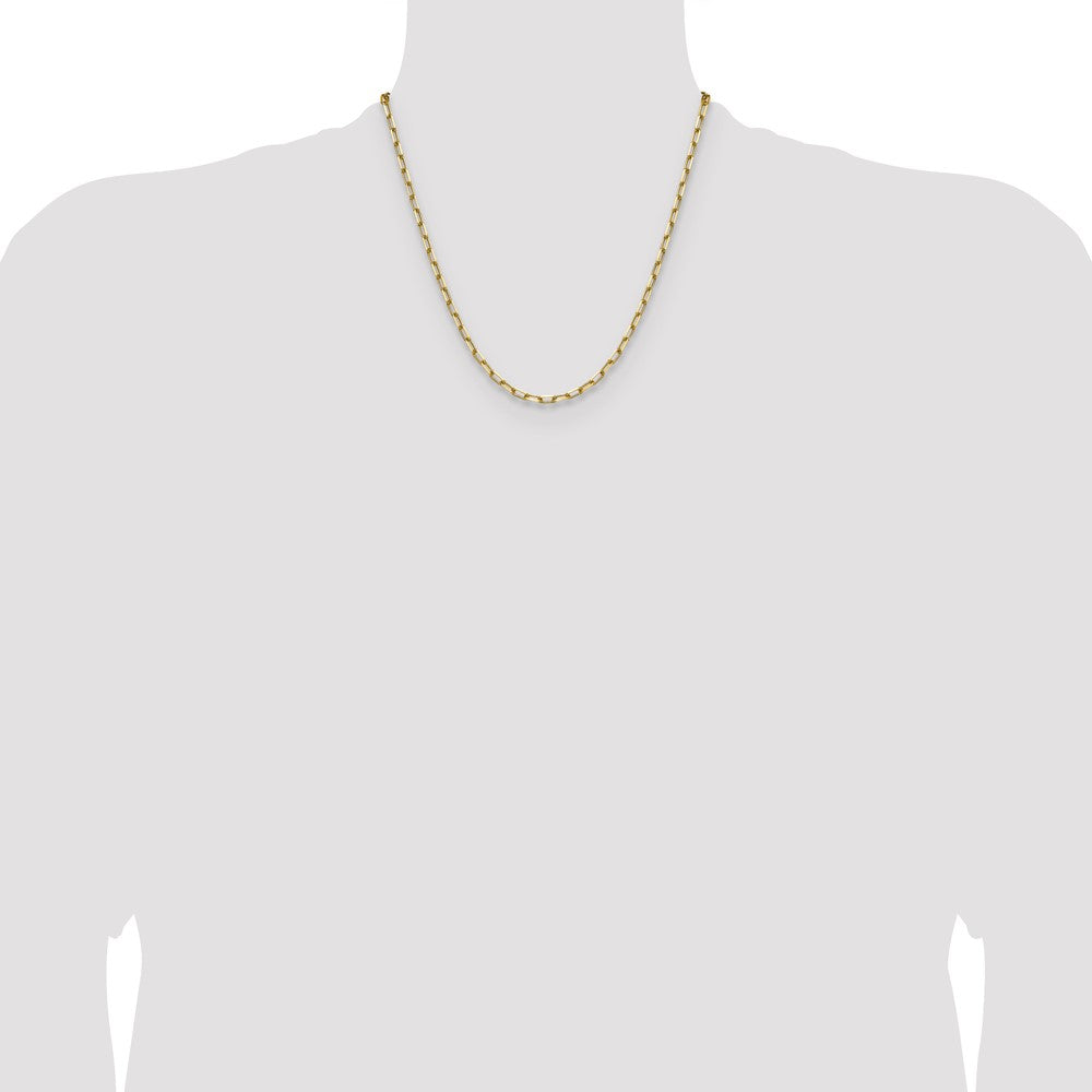 Buy Designer 14K Solid Gold 3.5mm Beveled Paperclip Chain - Stylish Jewelry Value