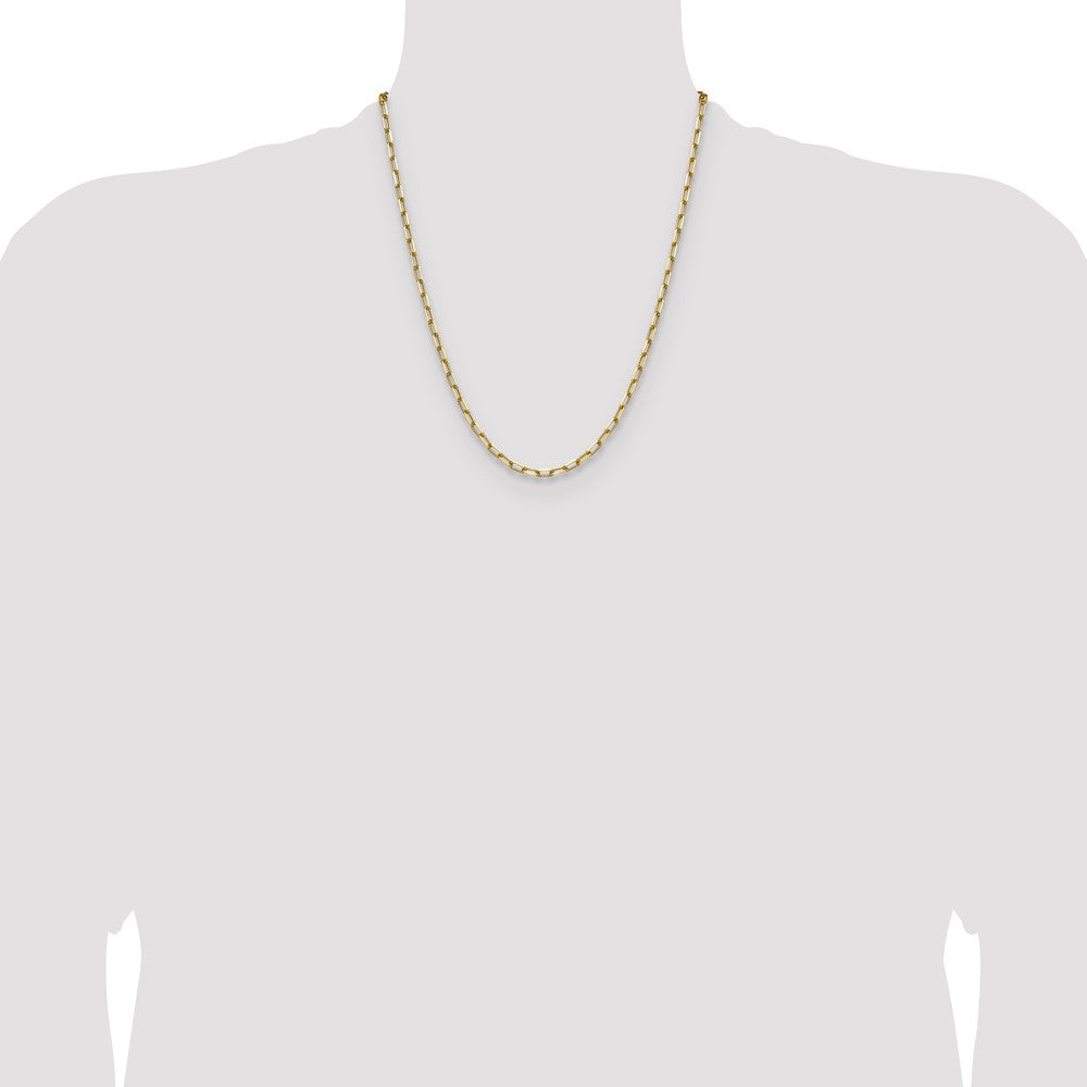 Shop Stylish 14K Solid Gold Beveled Paperclip Chain - 3.5mm, Luxury Accessory