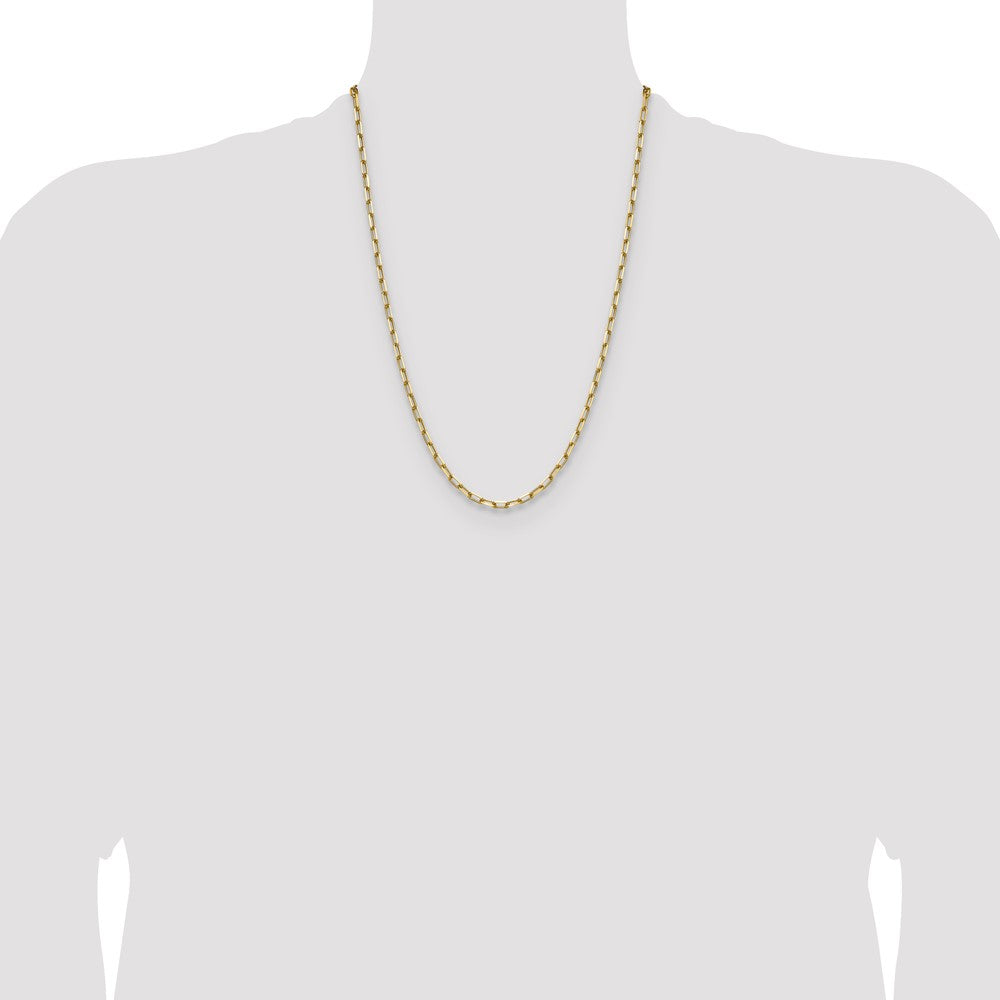 Buy Stylish 14K Solid Gold 3.5mm Beveled Paperclip Chain - Luxury Jewelry