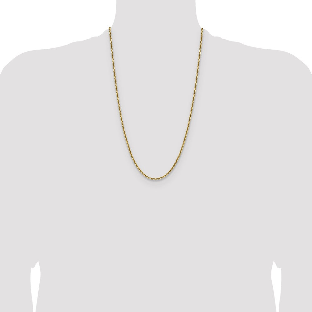 Shop Stylish 14K Gold 3.25mm Double Curb French Link Chain - Luxury Value!