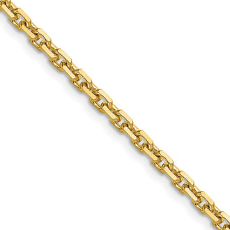 Shop Stylish 14K Gold 3.25mm Double Curb French Link Chain - Luxury Value!