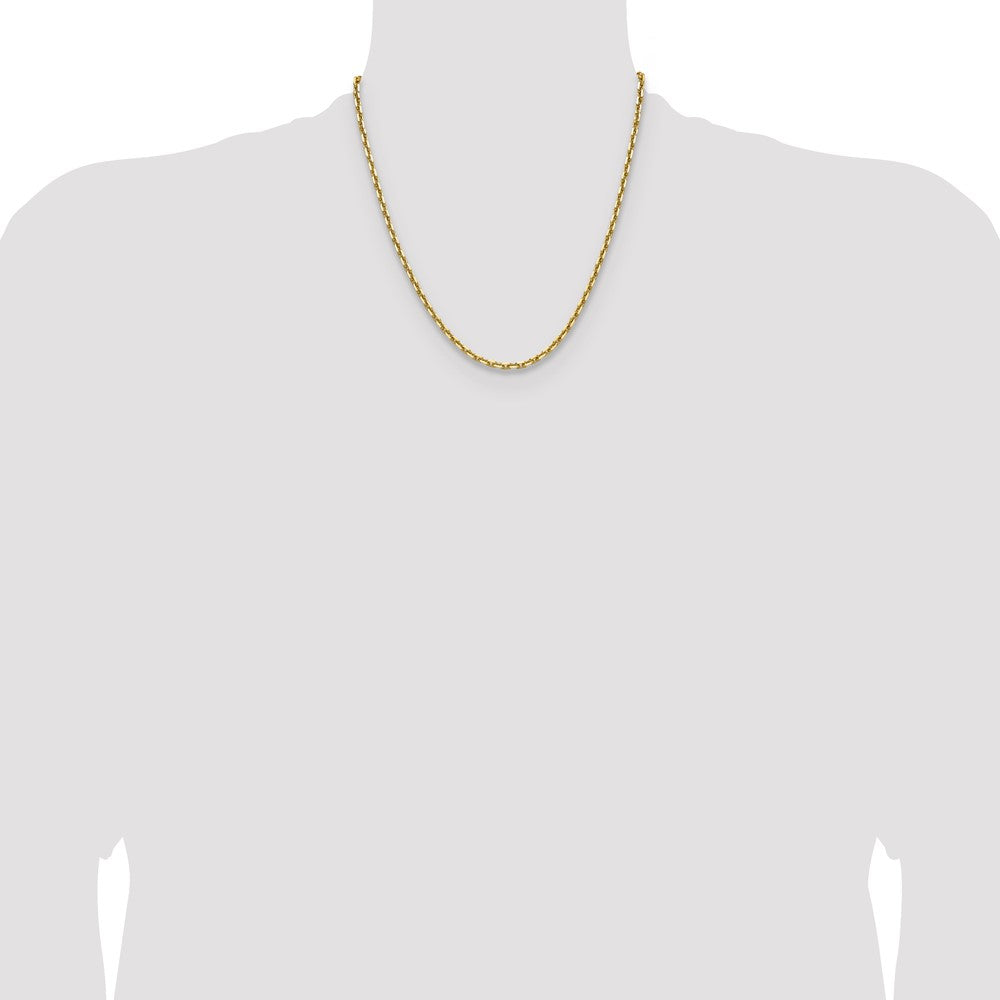 Shop Stylish 14K Gold 3.90mm Double Curb French Link Chain - Luxury Value!