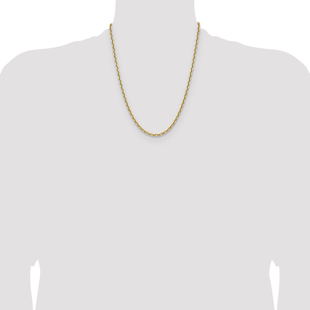 Buy Stylish 14K Gold 3.90mm Double Curb French Link Chain - Luxury Value!