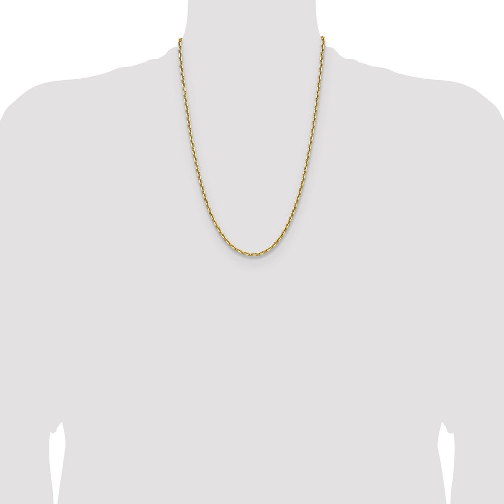 Shop Exclusive 14K Gold 3.90mm Double Curb French Link Chain at Affordable Price