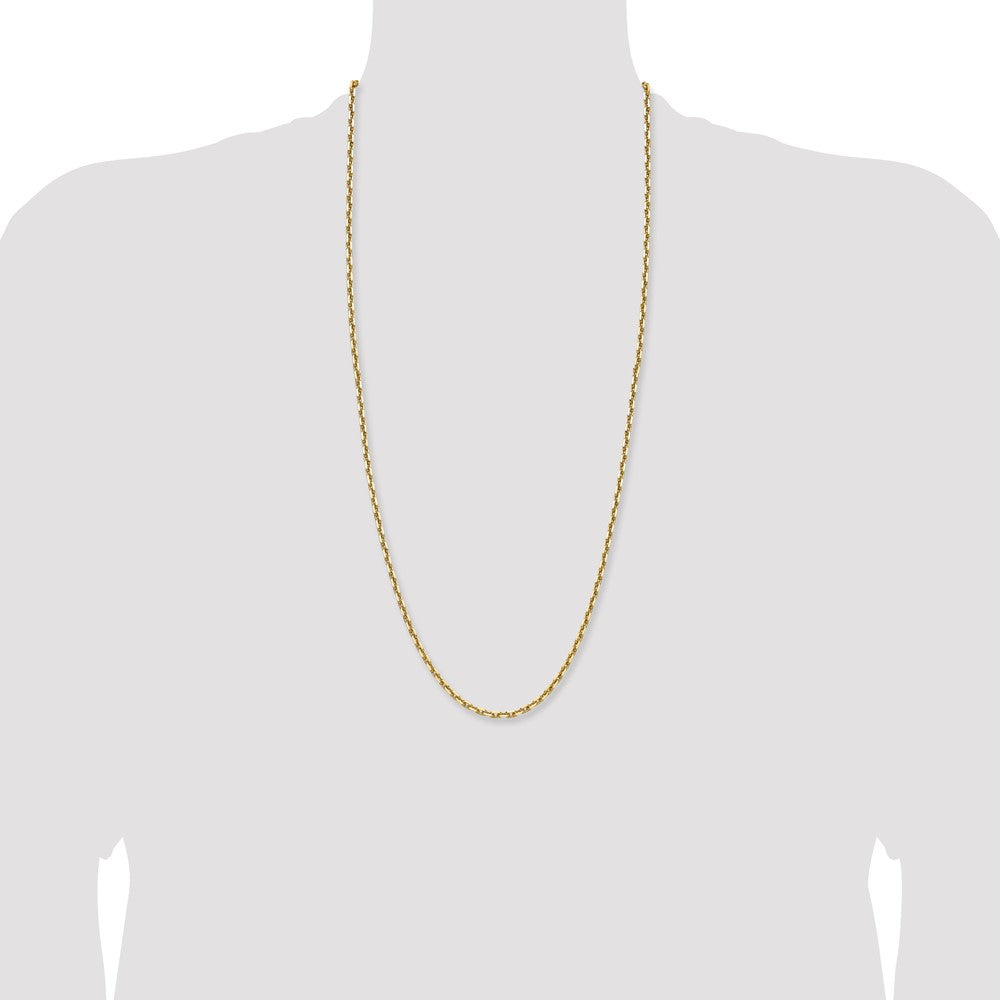 Buy Stylish 14K Gold 3.90mm Double Curb French Link Chain - Luxury Value!