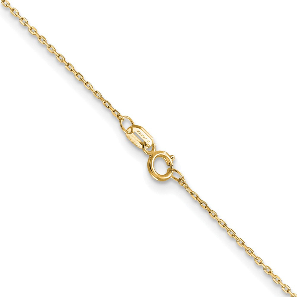 Order 14K Gold 18-Inch Diamond-Cut Cable Chain - Stylish & Affordable!