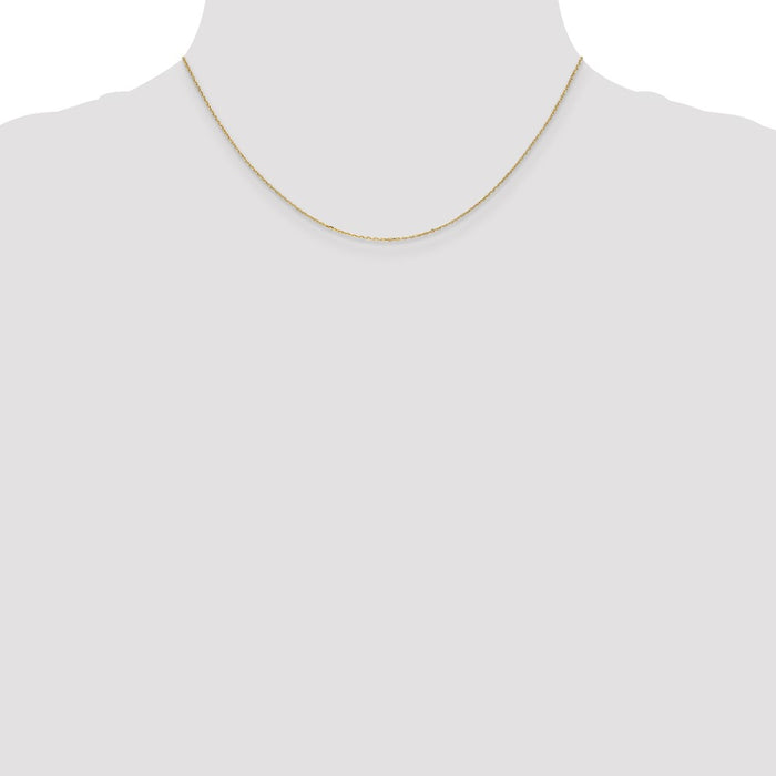 Order 14K Gold 16-Inch Diamond-Cut Cable Chain - Stylish & Affordable Jewelry-4