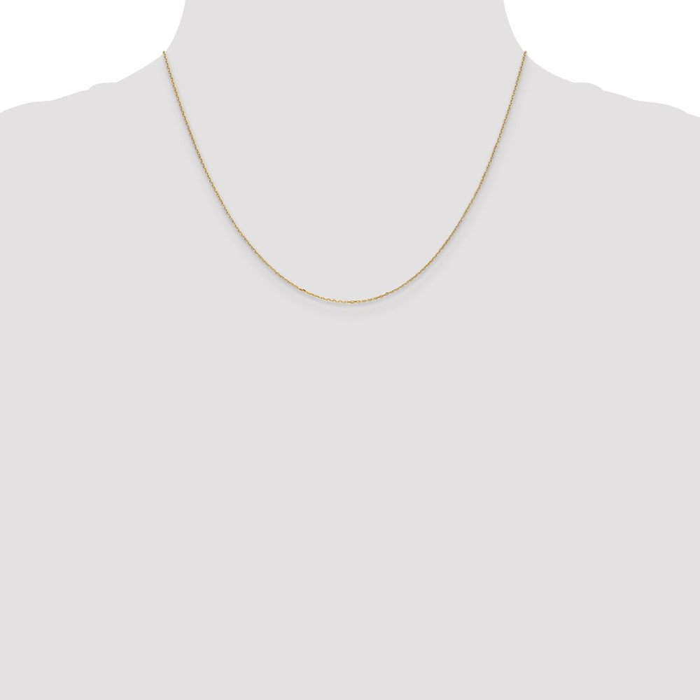 Order 14K Gold 18-Inch Diamond-Cut Cable Chain - Stylish & Affordable!