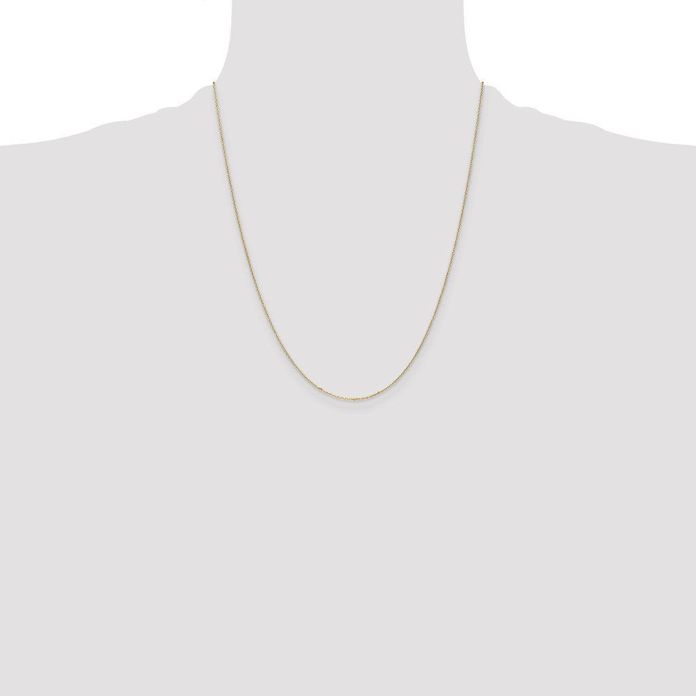Buy Exclusive 14K Gold 22-Inch Diamond-Cut Cable Chain - Stylish & Affordable