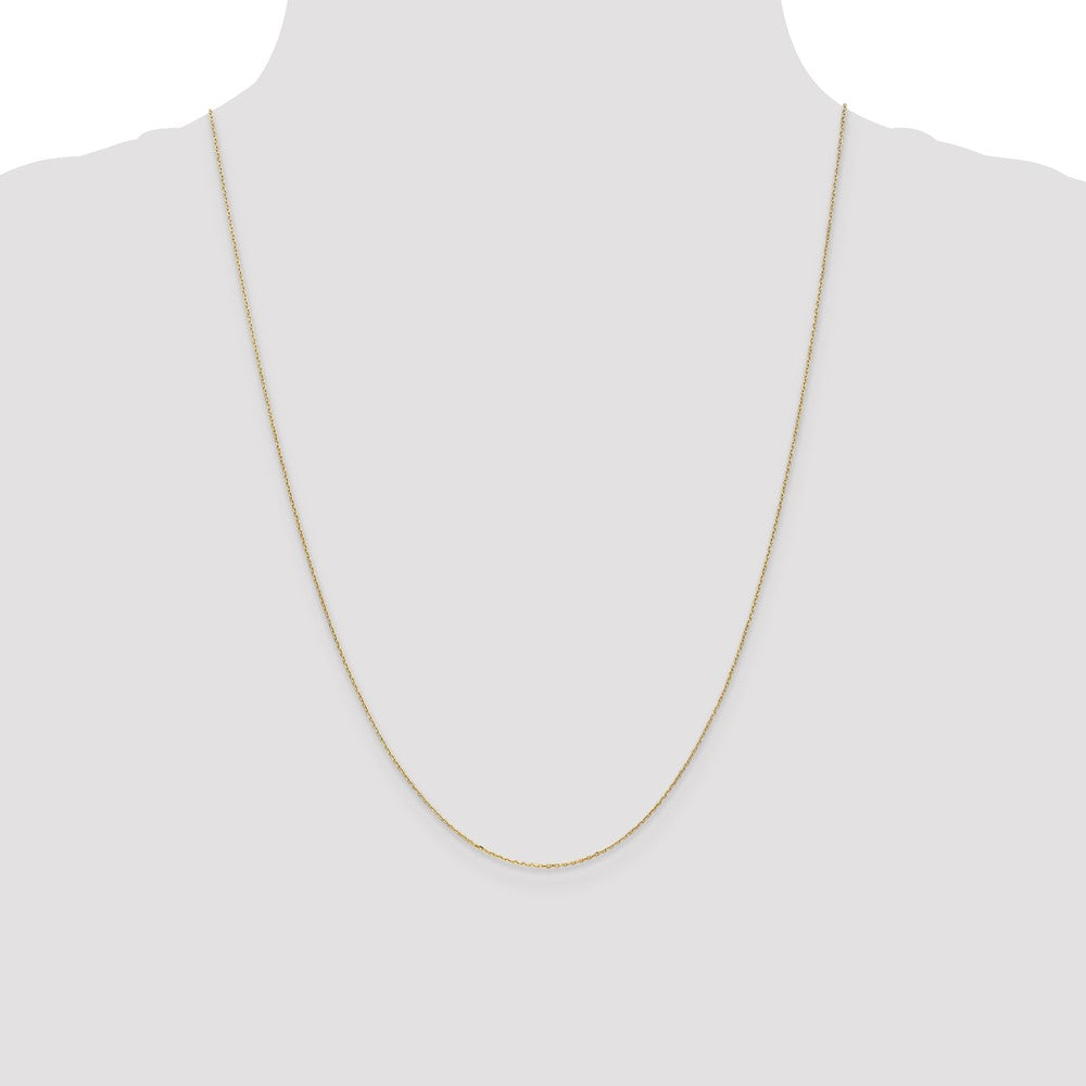 Shop Exclusive 24-Inch 14K Gold Diamond-Cut Cable Chain - Affordable Quality!