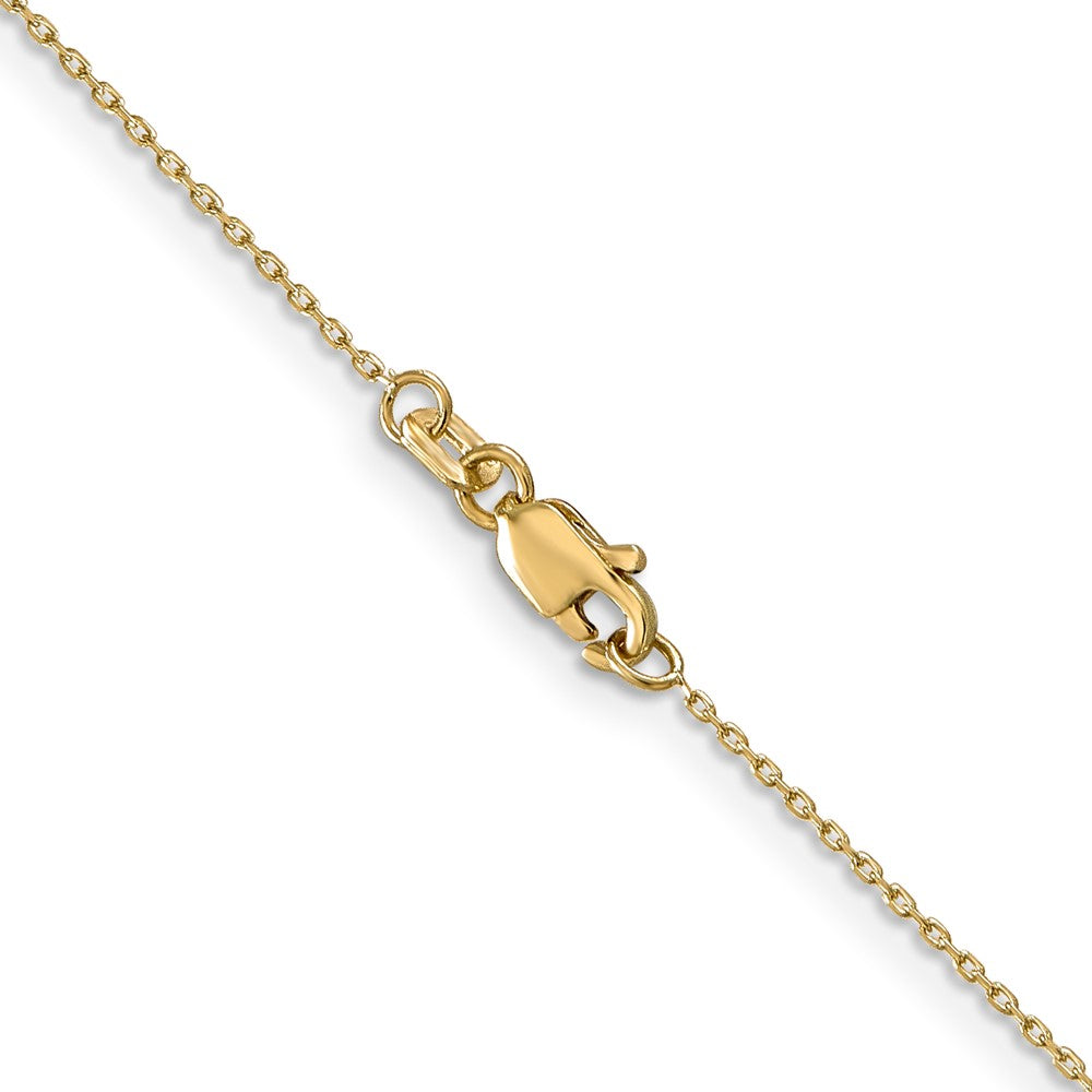Shop 14K Gold 14-Inch Diamond-Cut Cable Chain - Stylish & Affordable Elegance!