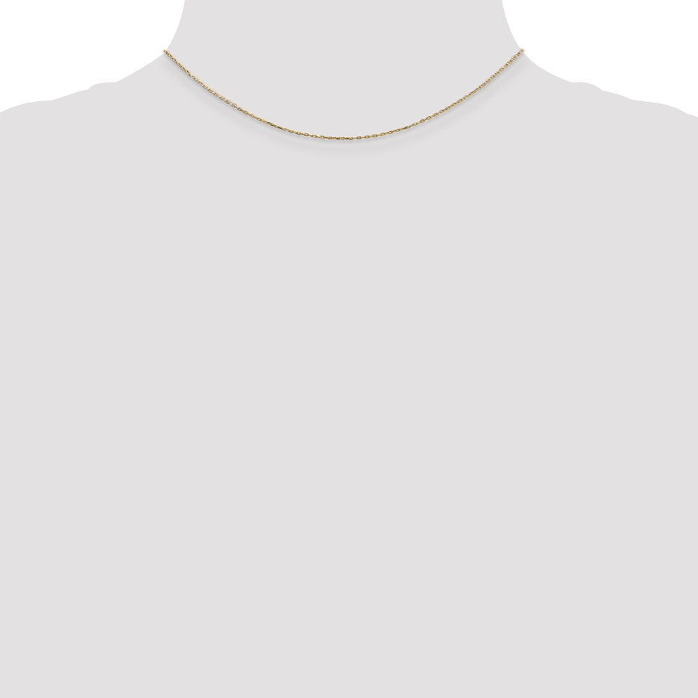 Shop 14K Gold 14-Inch Diamond-Cut Cable Chain - Stylish & Affordable Elegance!