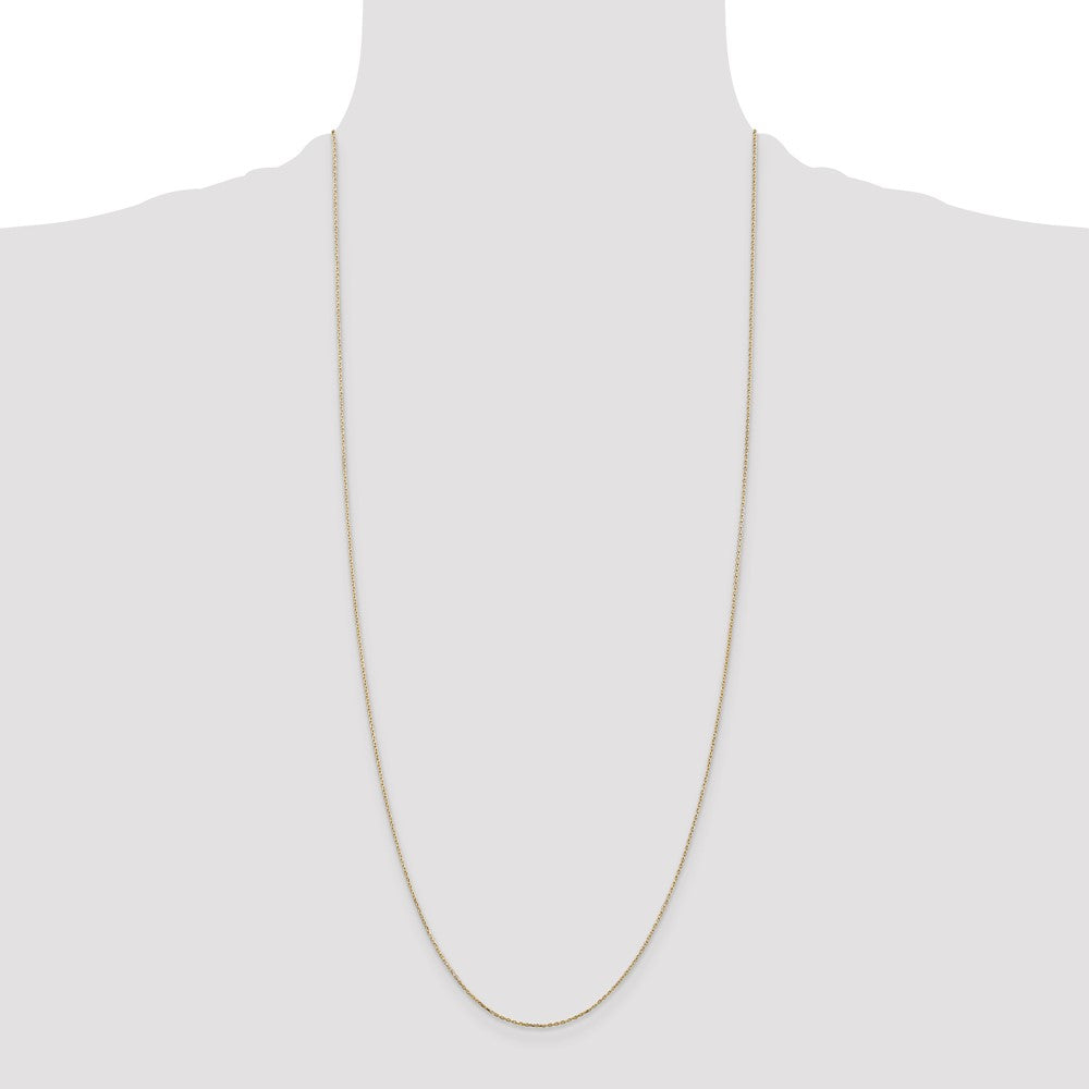 Buy Exclusive 14K Gold 30-Inch Diamond-Cut Cable Chain - Stylish & Affordable!