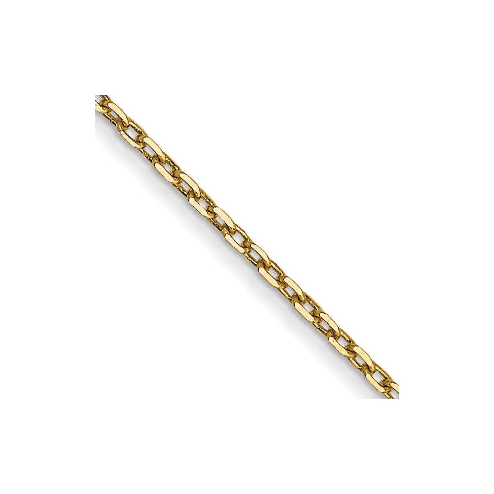 Order 14K Gold 18-Inch Diamond-Cut Cable Chain - Stylish & Affordable!