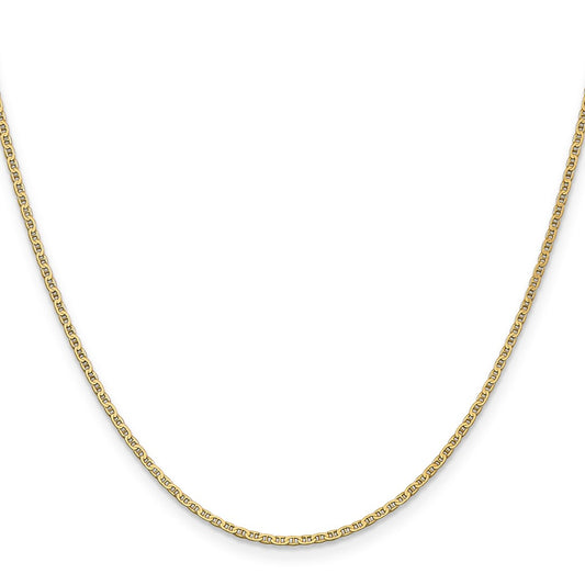 Shop Stylish 14K Gold 18-Inch Lightweight Flat Anchor Link Chain, 1.5mm