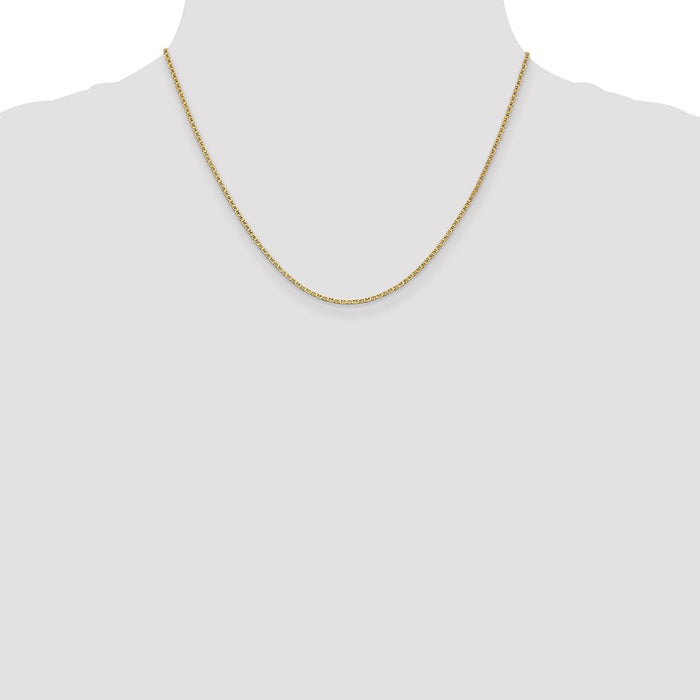Shop Stylish 14K Gold 18-Inch Lightweight Flat Anchor Link Chain, 1.5mm-4