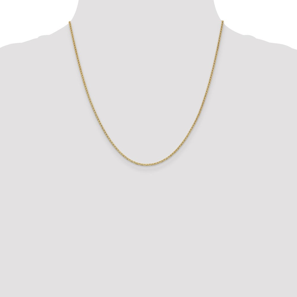 Buy 14K Gold 20-Inch Flat Anchor Link Chain - Stylish & Lightweight Design