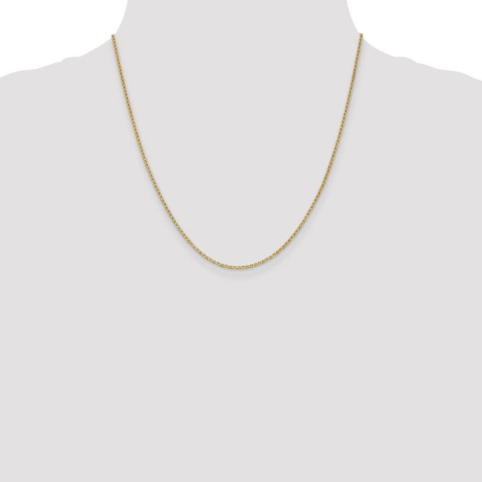 Buy 14K Gold 20-Inch Flat Anchor Link Chain - Stylish & Lightweight Design-4