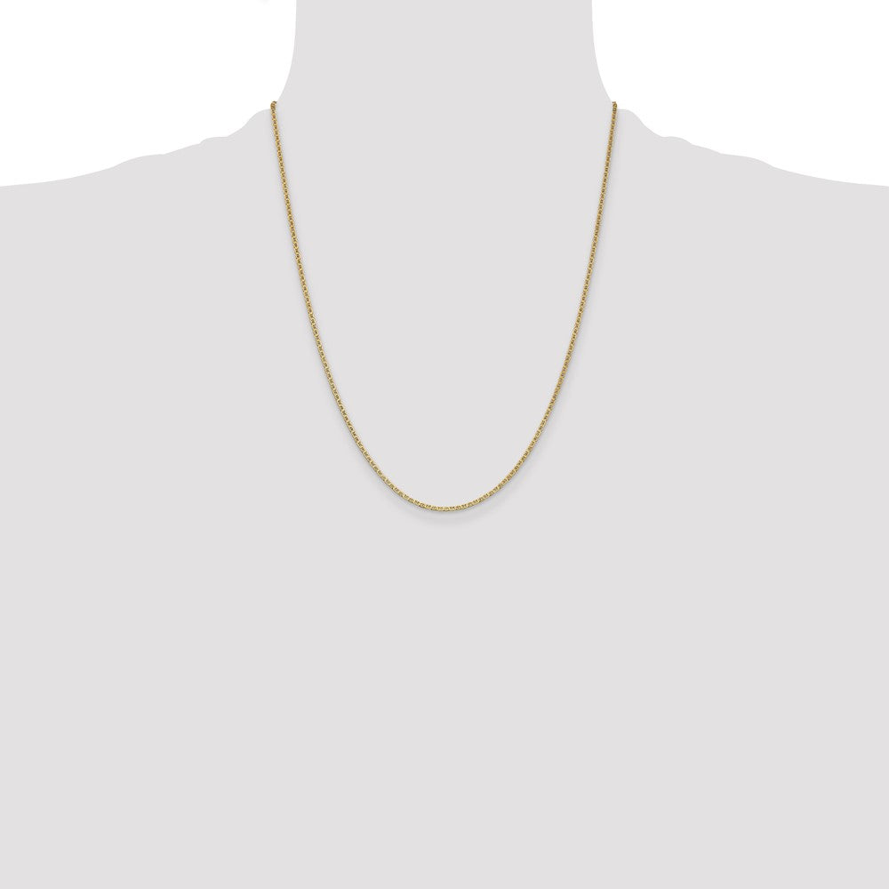 Buy Stylish 14K Gold 22-Inch 1.5mm Lightweight Flat Anchor Link Chain