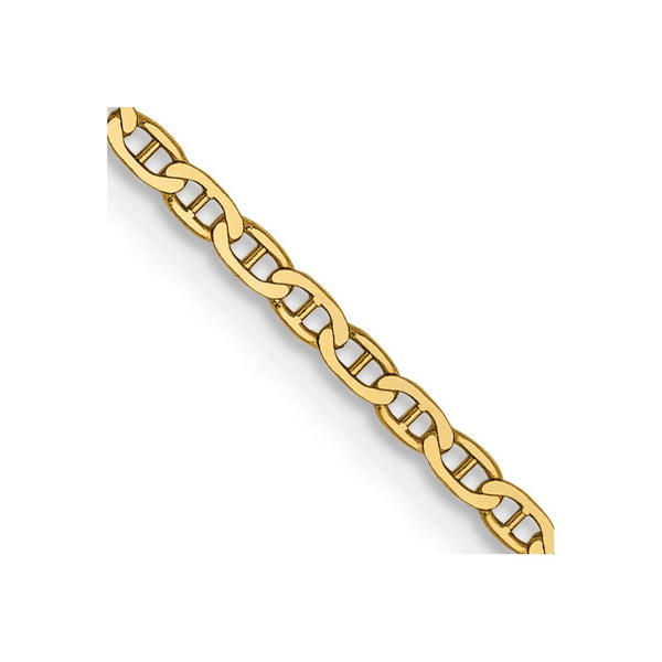 14K Gold 24-Inch 1.5mm Lightweight Anchor Link Chain
