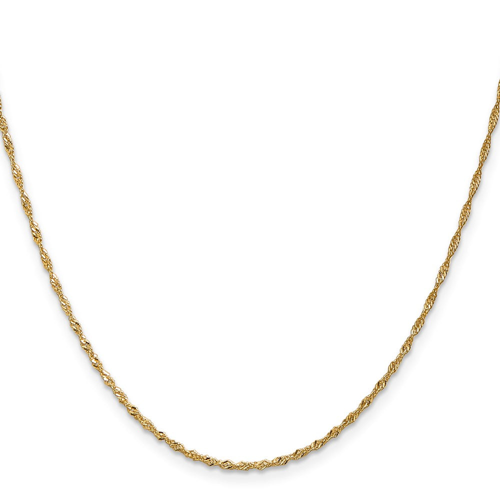 Buy Exclusive 14K Gold 24-Inch Singapore Chain - Stylish 1.40mm Design