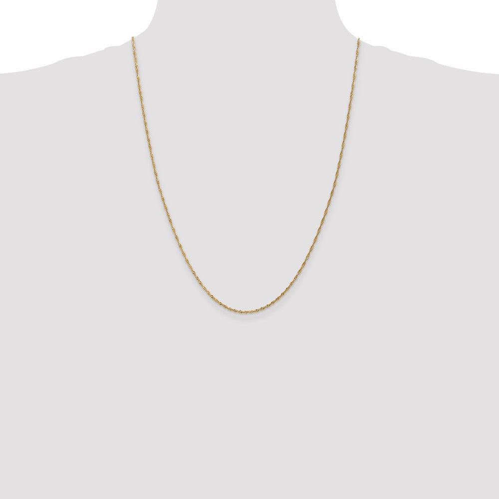 Buy Exclusive 14K Gold 24-Inch Singapore Chain - Stylish 1.40mm Design