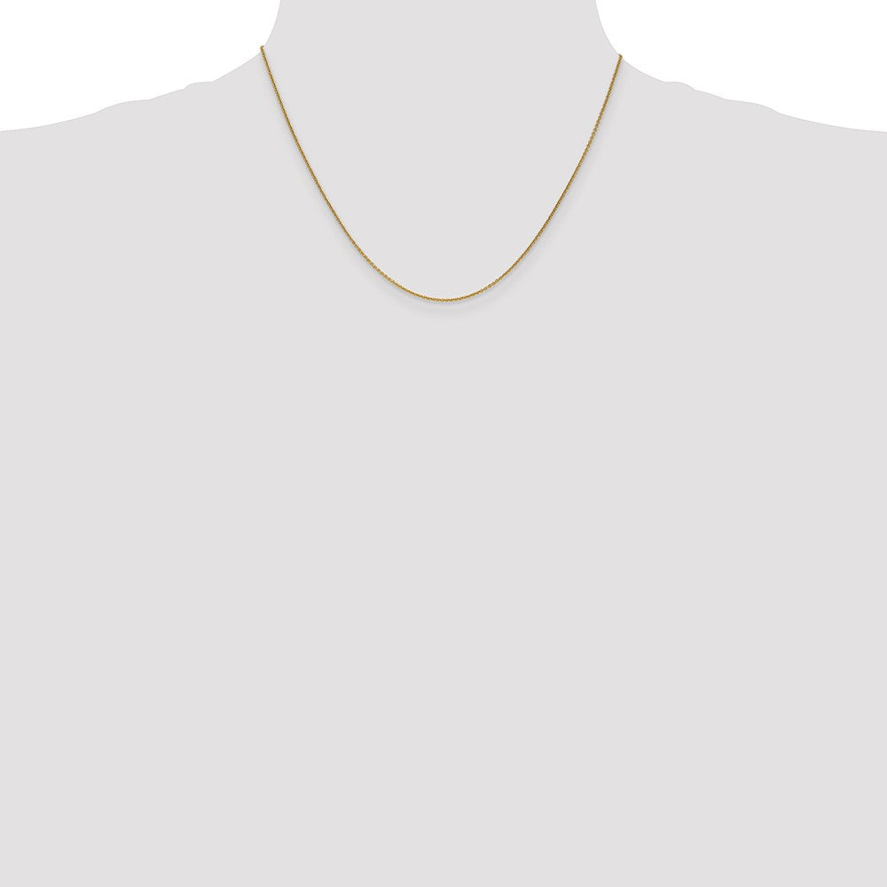 Buy Stylish 14K Gold 18-Inch 1mm Round Open Link Chain - Luxury Design