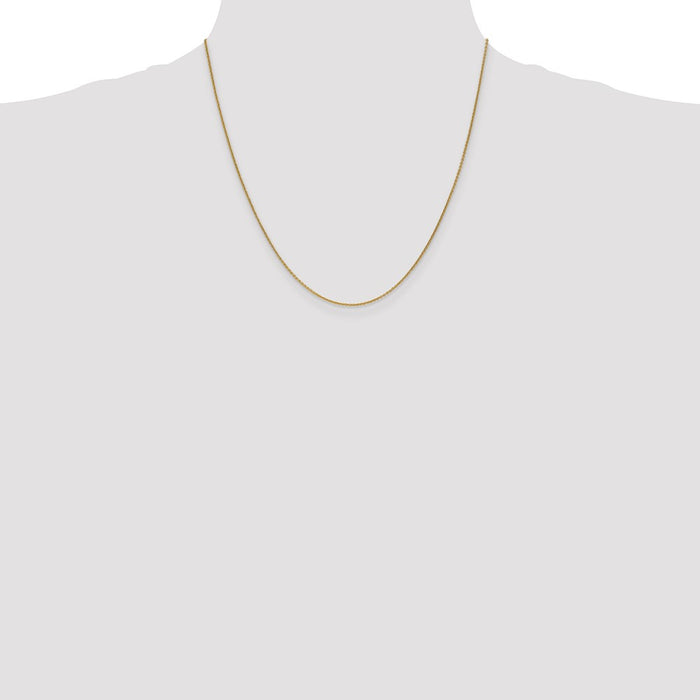 Buy Exclusive 14K Gold 20-Inch 1mm Round Cable Chain - Stylish & Affordable!-4
