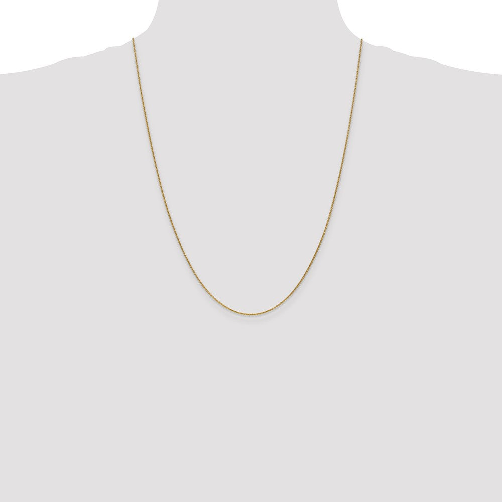 Shop Stylish 24-Inch 14K Gold Cable Chain - 1mm Open Link with Lobster Clasp