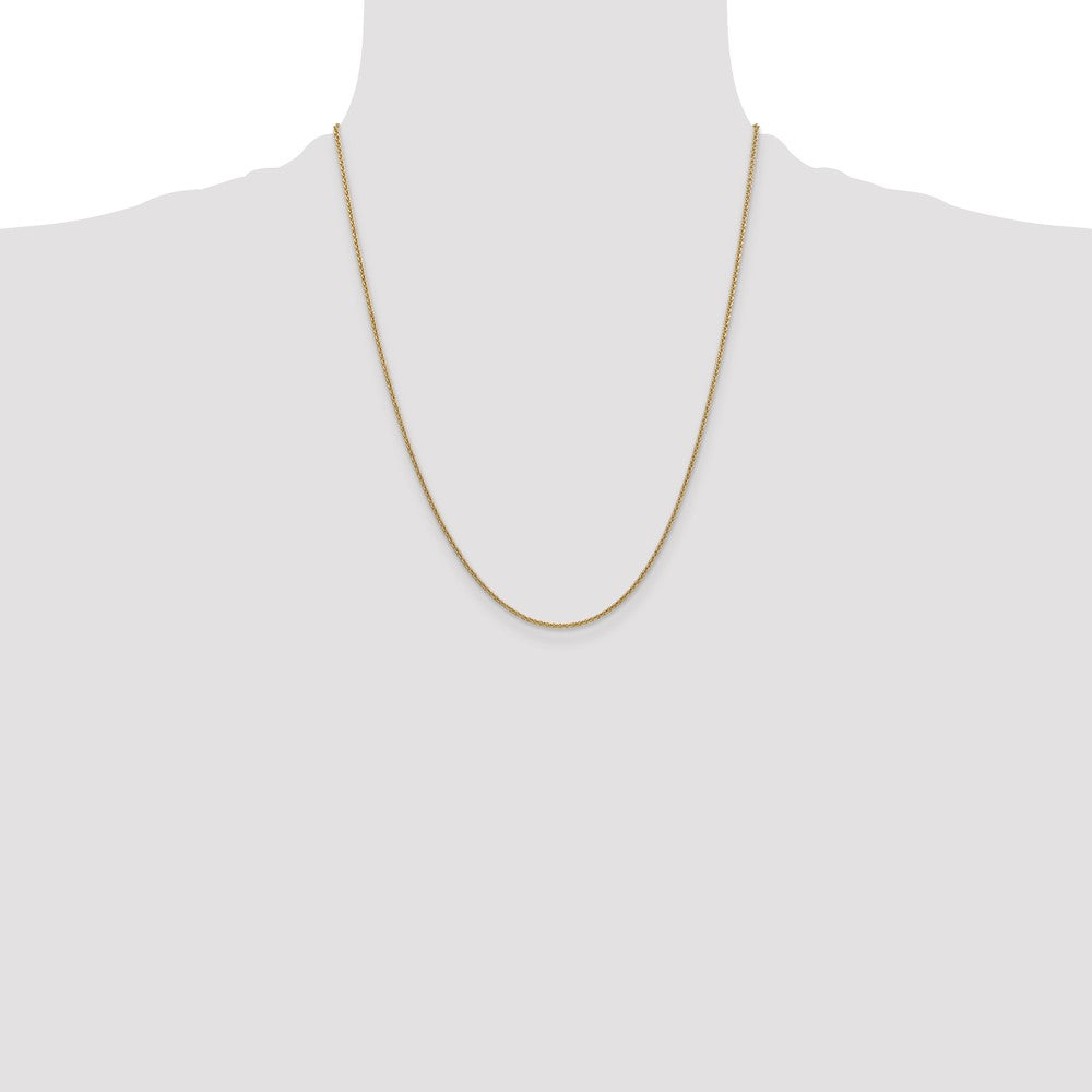 Buy Stylish 14K Gold Cable Chain - 22-Inch, 1.4mm Links, Luxury Design