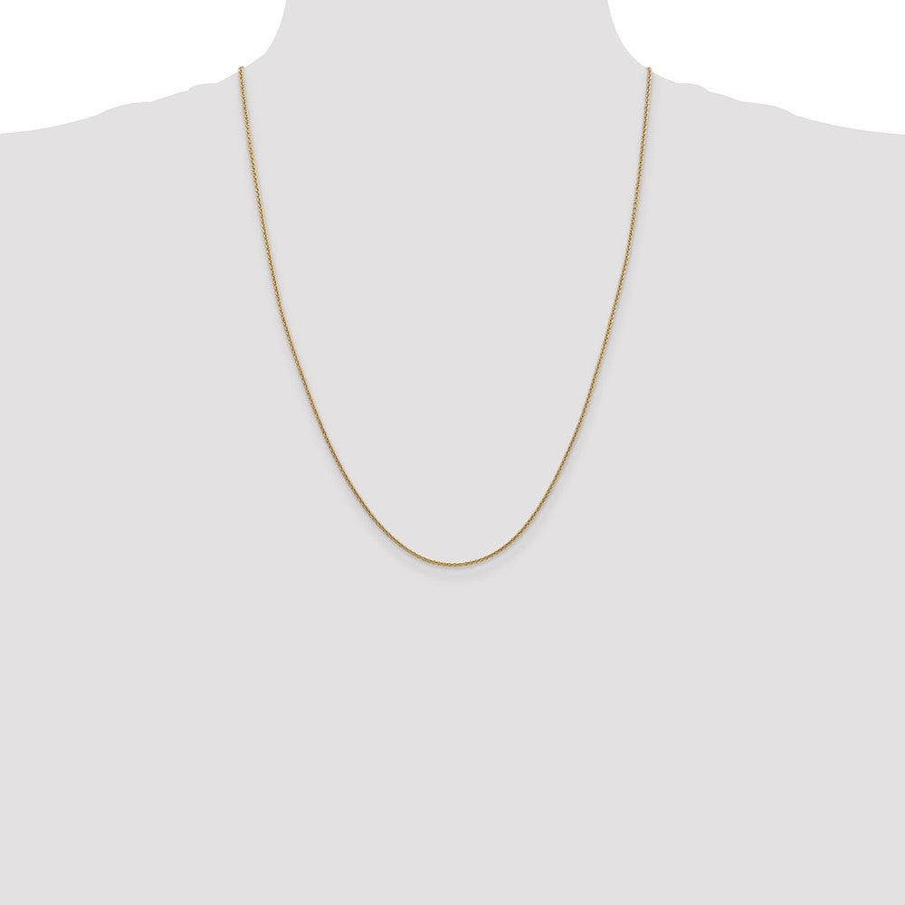 Exclusive 14K Gold 24-Inch 1.4mm Cable Chain - Stylish Lobster Clasp, Value!