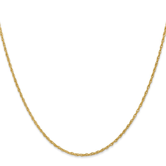 Buy 14K Gold 16-Inch Baby Rope Chain - Stylish 1.3mm Heavy Design