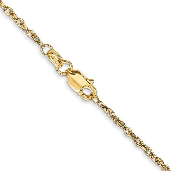 Buy 14K Gold 16-Inch Baby Rope Chain - Stylish 1.3mm Heavy Design-3