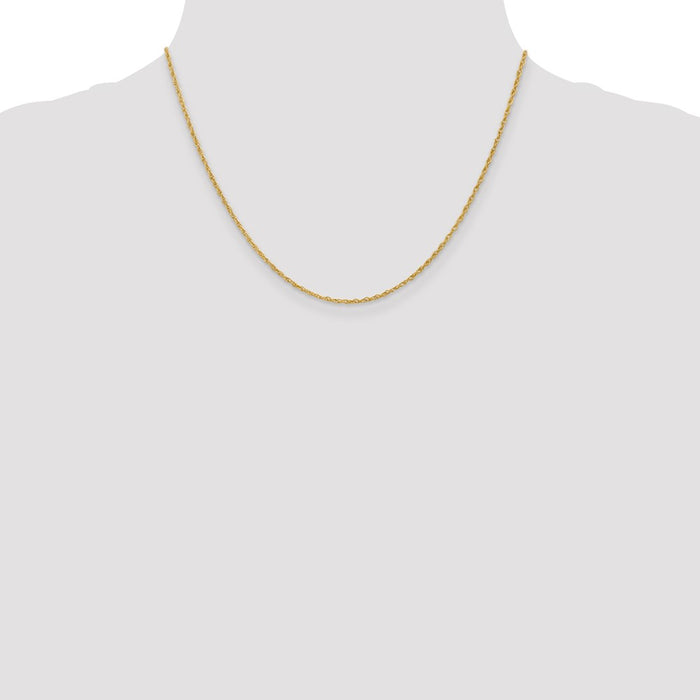 Buy Exclusive 14K Gold 18-Inch Heavy Baby Rope Chain - Stylish & Durable-4
