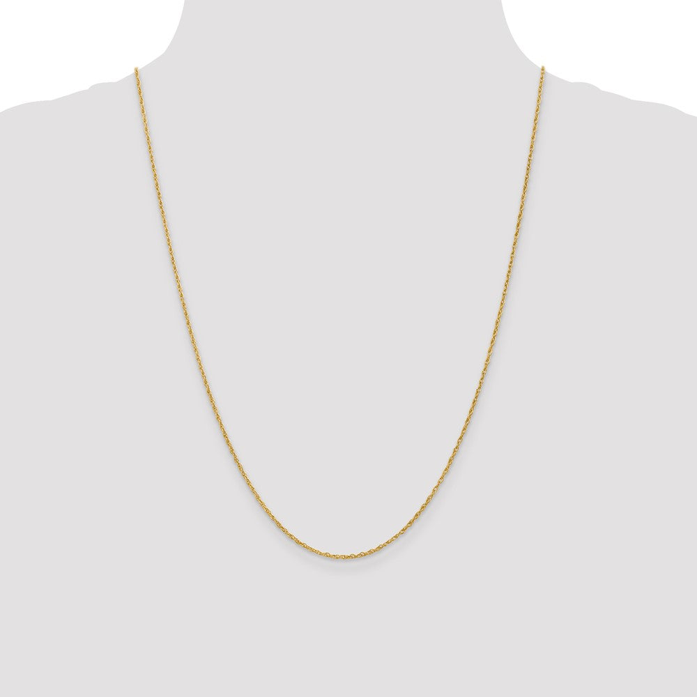 Buy Stylish 14K Gold 24-Inch Heavy Baby Rope Chain, 1.3mm with Lobster Clasp