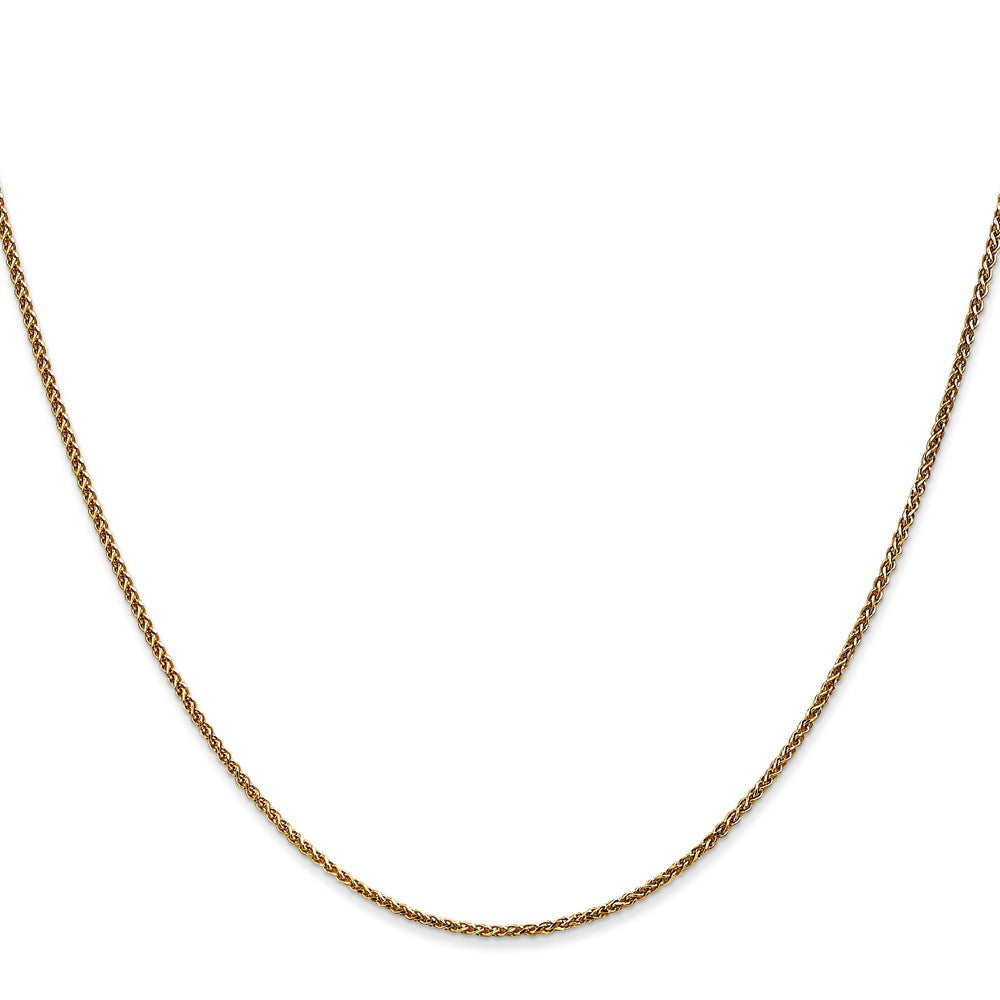 Buy 14K Gold 16-Inch Diamond-Cut Spiga Chain - Stylish & Affordable 1.25mm