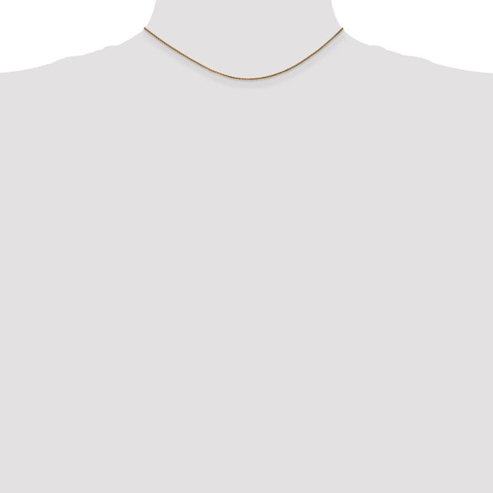 Buy Affordable 14K Gold 14-Inch Diamond-Cut Spiga Chain, 1.25mm Width-3