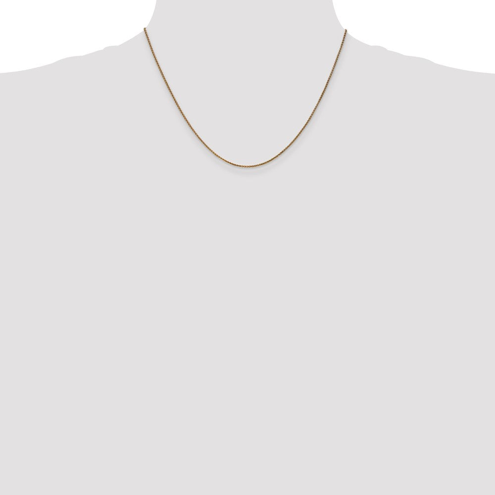 Exclusive 14K Gold 18-Inch Diamond-Cut Spiga Chain - Stylish & Affordable!
