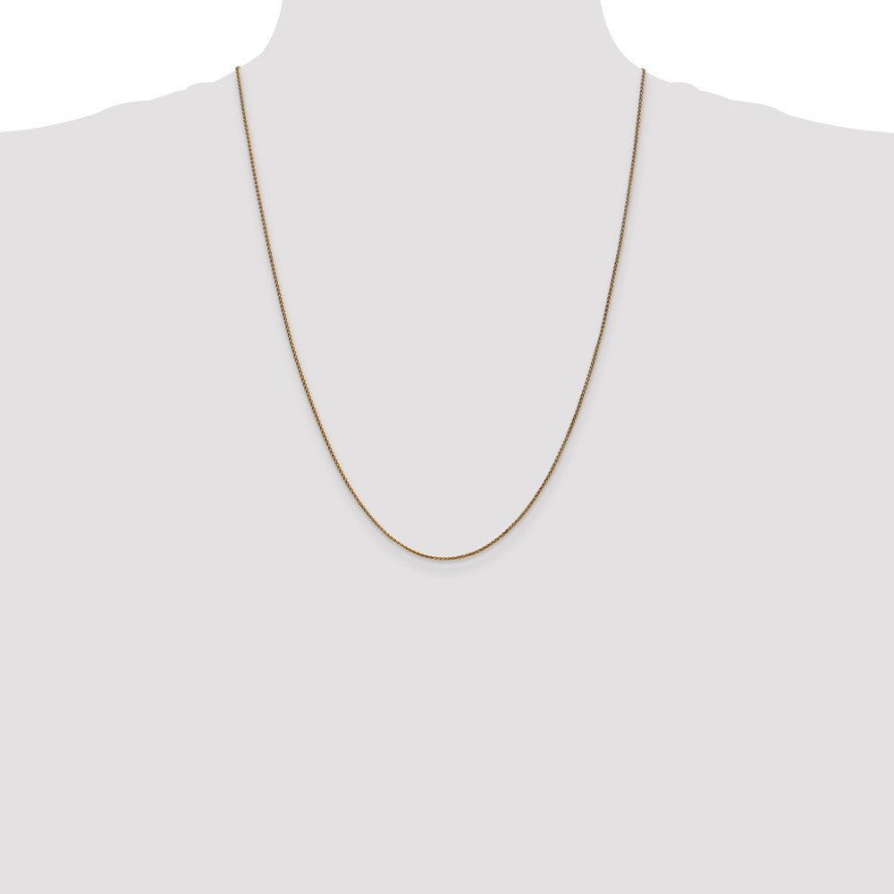 Buy 14K Gold 24-Inch Diamond-Cut Spiga Chain - Stylish & Affordable Luxury