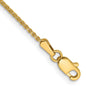 Buy Stylish 14K Gold 9-Inch Diamond-Cut Spiga Anklet - 1.25mm Thickness-2