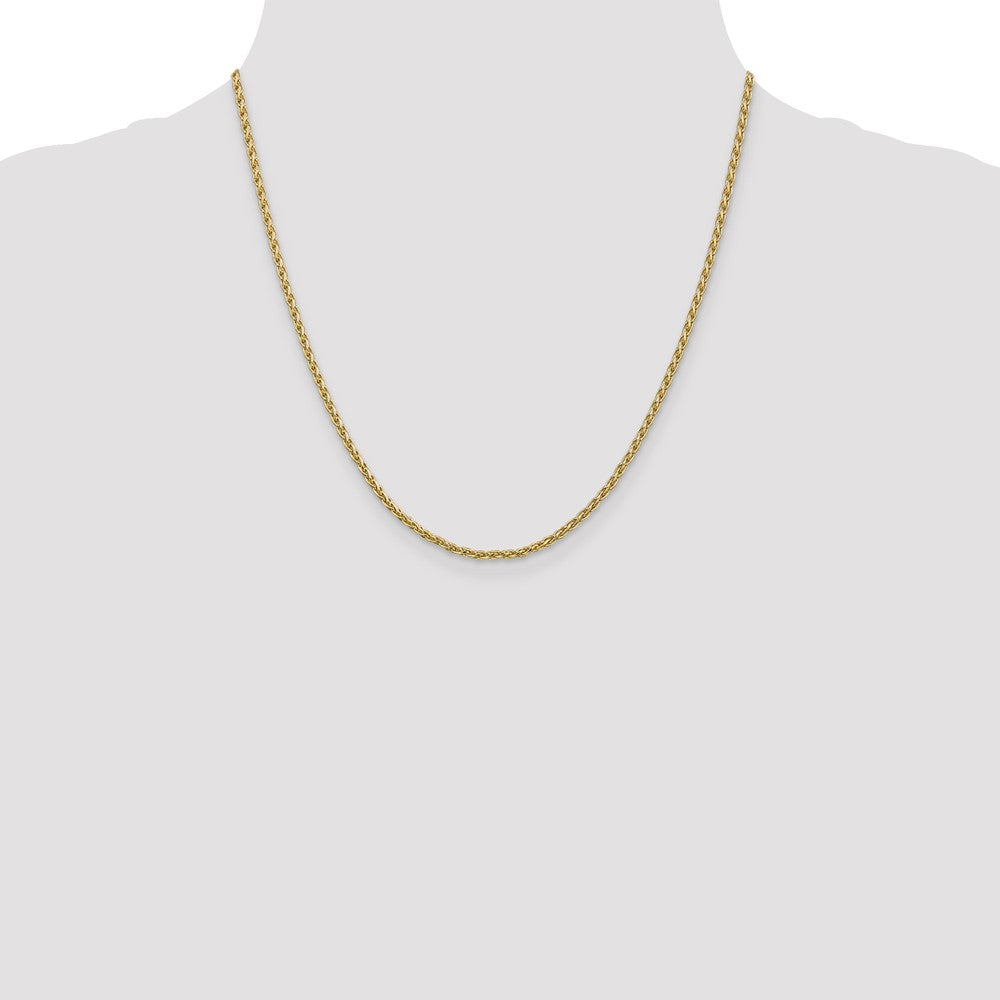 Buy Stylish 14K Gold 20-Inch Parisian Wheat Chain - 2.25mm Lobster Clasp