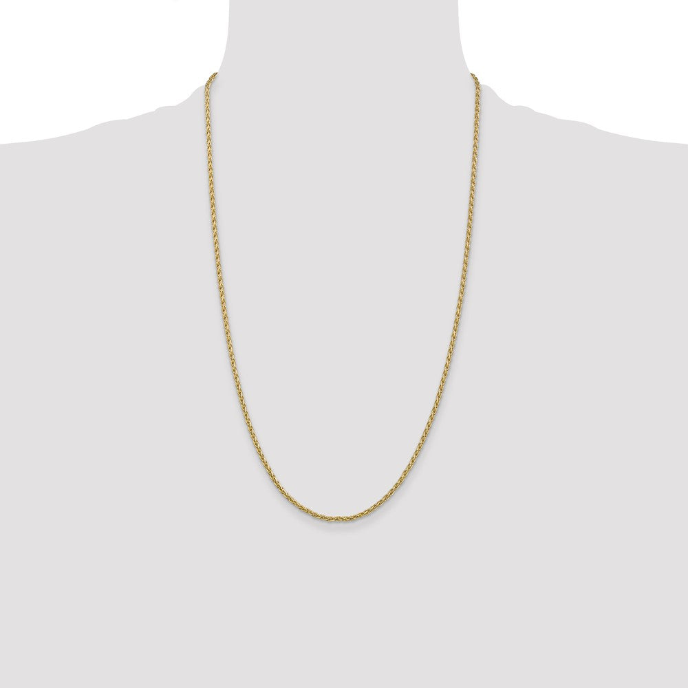 Exclusive 14K Gold 26-Inch 2.25mm Parisian Wheat Chain - Stylish Luxury