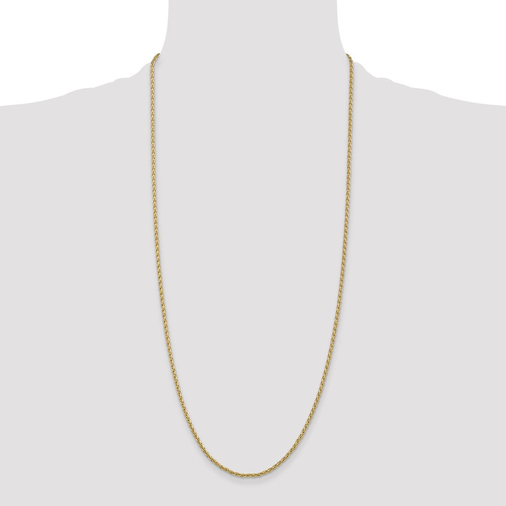 Buy Stylish 14K Gold 30-Inch Parisian Wheat Chain - 2.25mm, Lobster Clasp