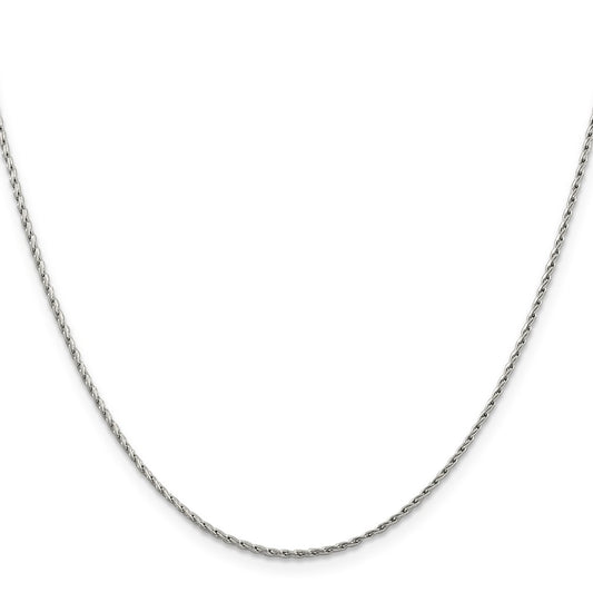 Shop Stylish 14K White Gold 16-Inch 1.25mm Wheat Chain - Affordable Luxury
